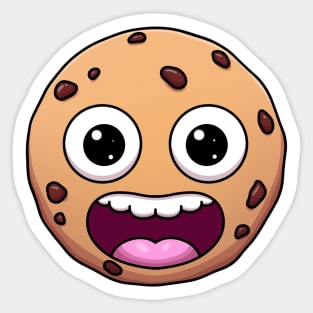 Happy Chocolate Chip Cookie Sticker